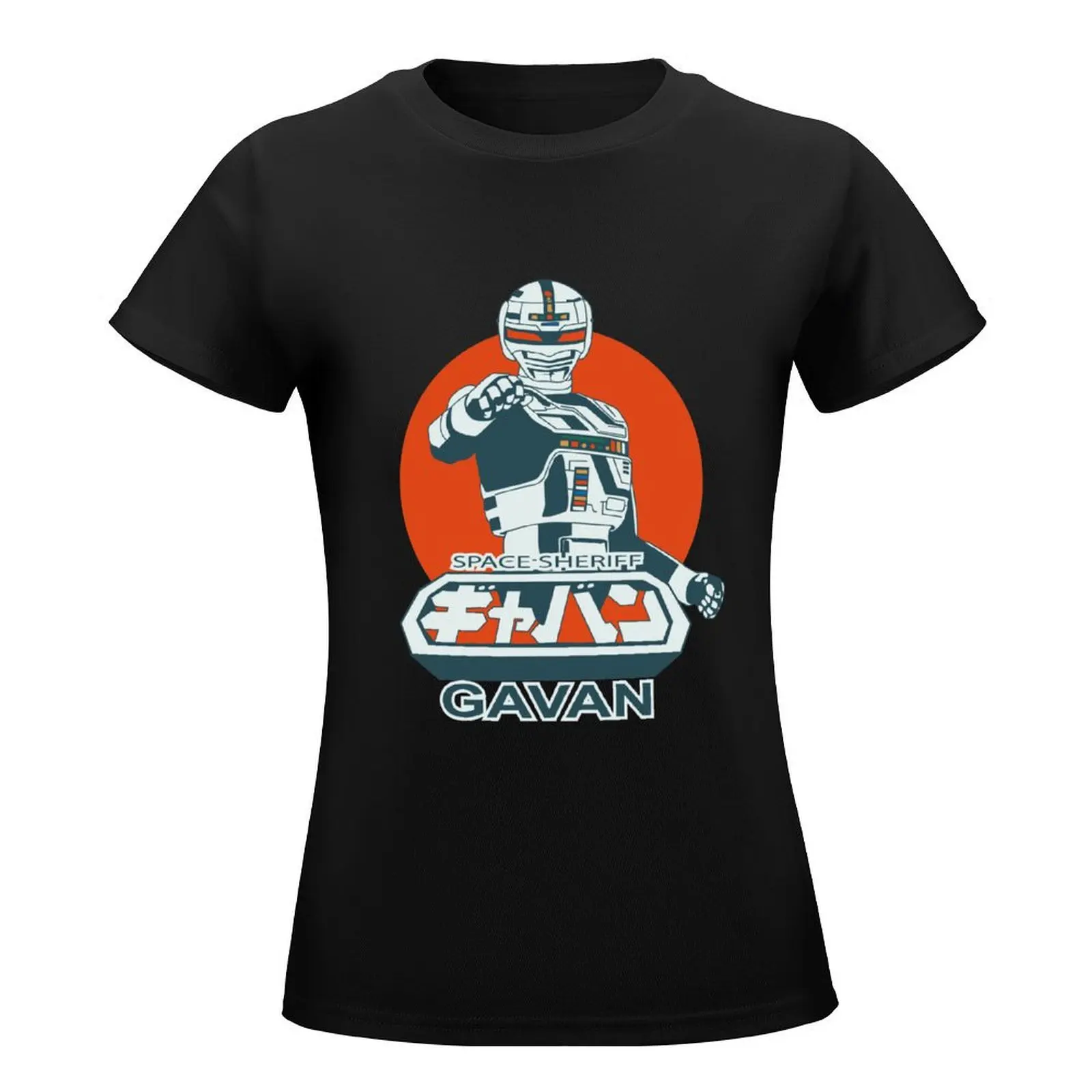 Space Sheriff Gavan T-Shirt lady clothes Blouse vintage clothes plus size tops Women's tops