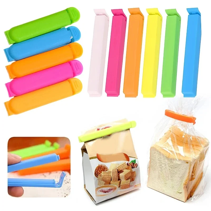 10-100Pcs Kitchen Storage Food Snack Seal Sealing Bag Clips Sealer Clamp Plastic Tool Kitchen Accessories Portable Bulk TMZ