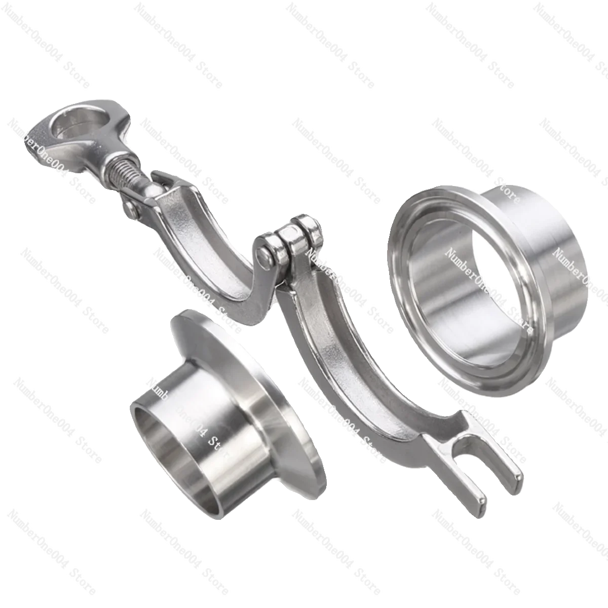 304 stainless steel sanitary grade quick assembly joint food grade chuck joint clamp welding port quick chuck connection