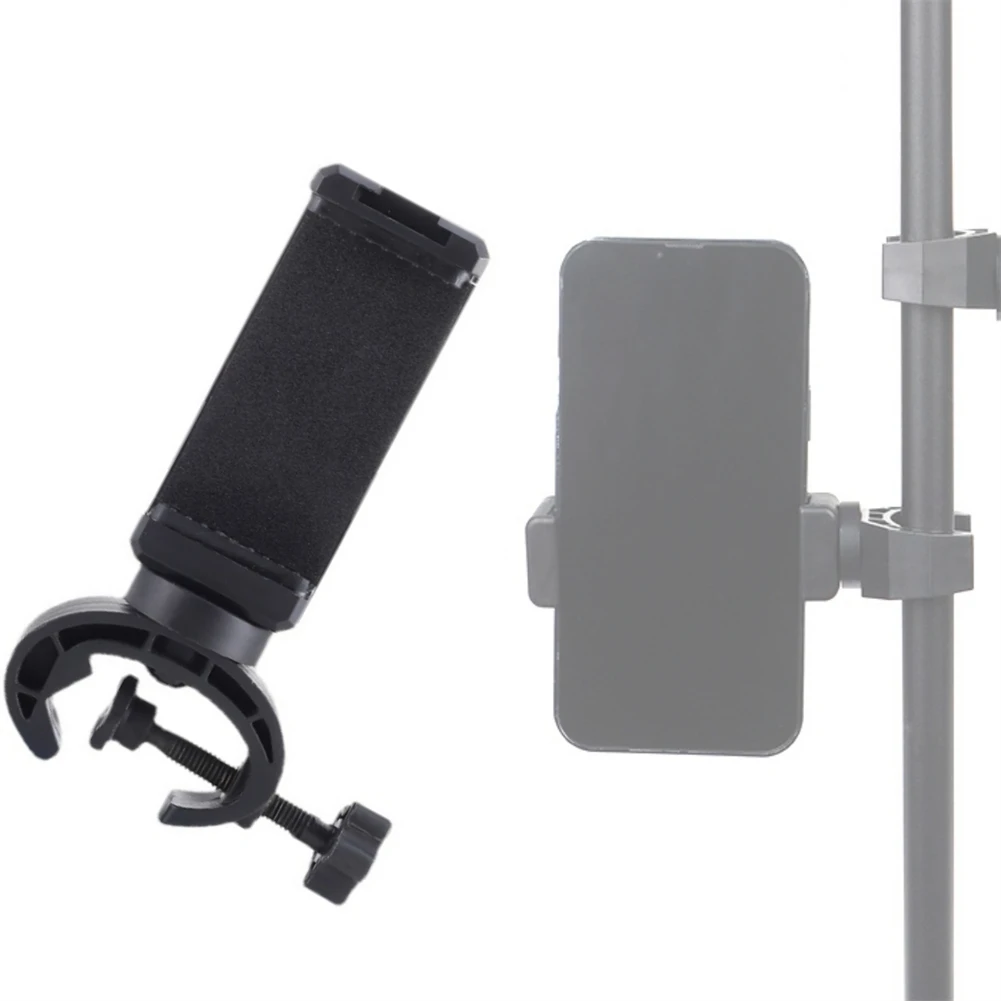 360 Degree Rotating Microphone Stand Mount Tripod Phone Holder For Smart Phones For Live Streaming Photography And Travel
