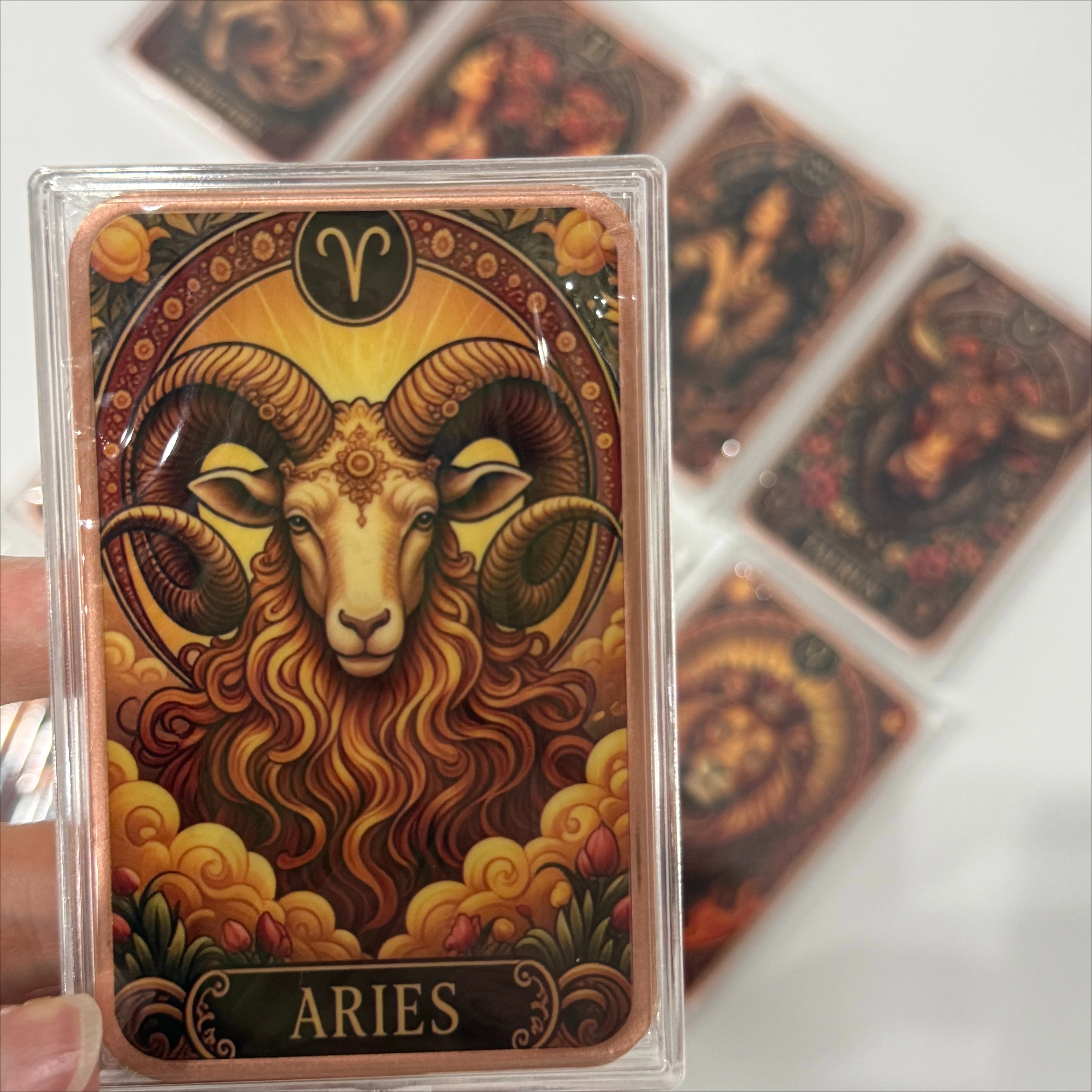 12 Types 5oz .999 Fine Copper Bar the twelve zodiac signs themes Double-Sided Art Square Metal Ingot Collectible Souvenir Gift