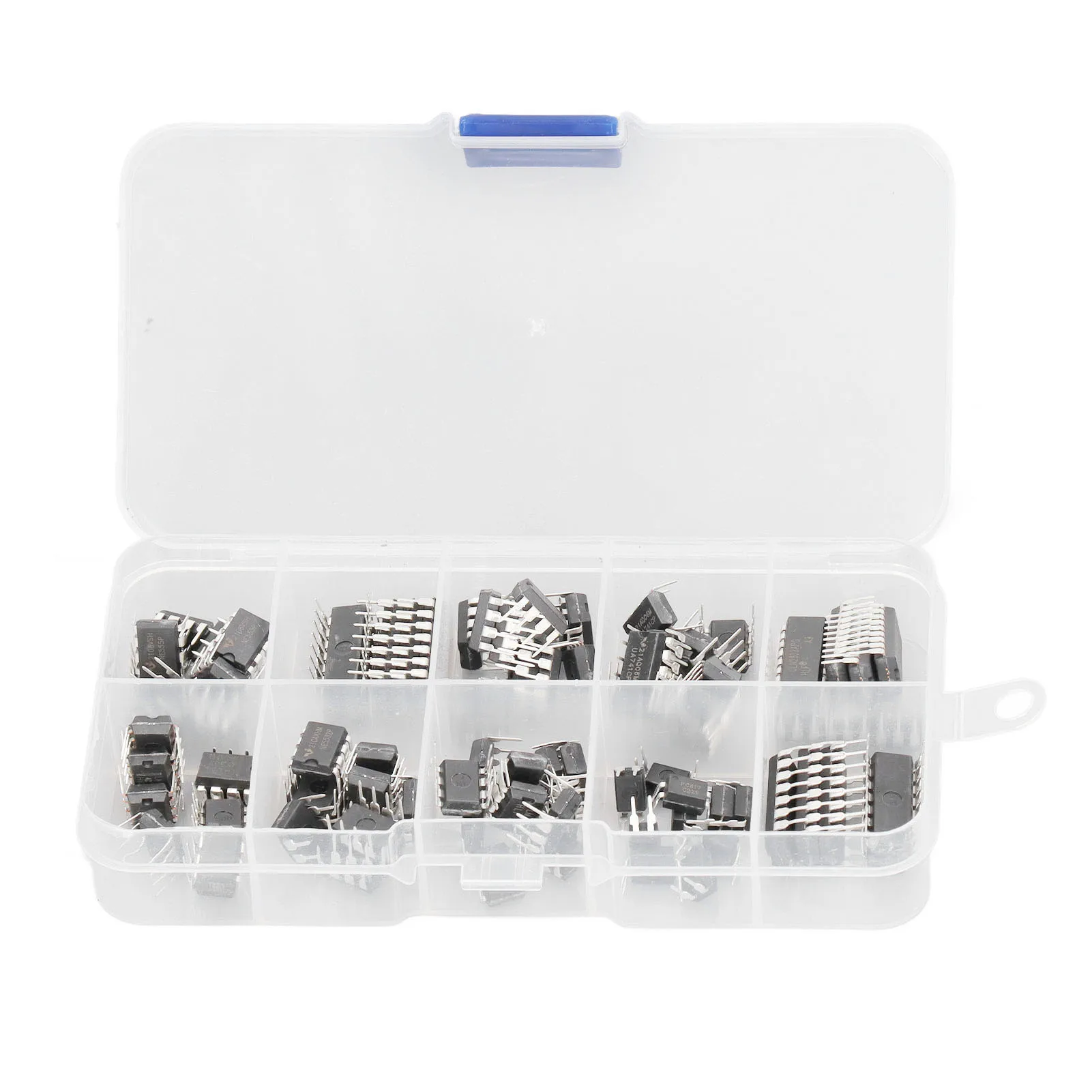 IC Assortment Kit 10 Specifications Integrated Circuit IC Chips for Home Circuit Work Integrated Circuit IC Chip