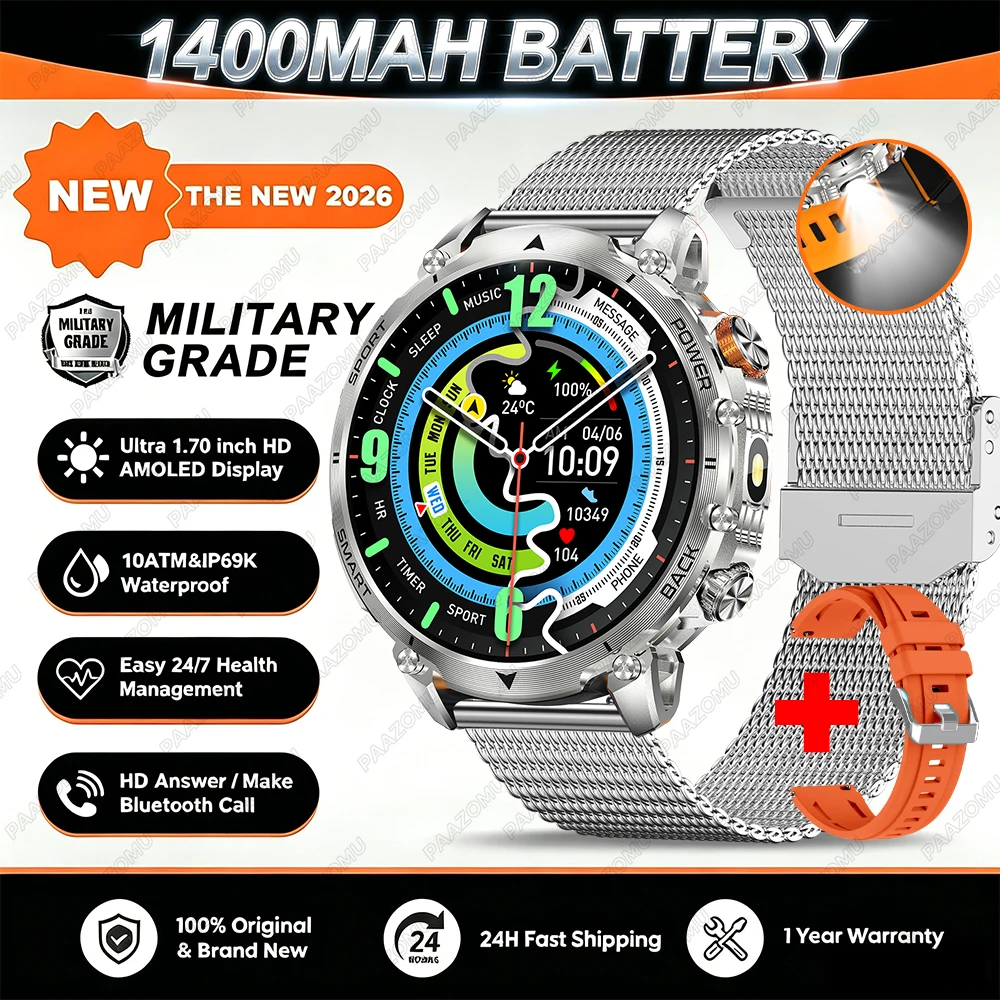 Men's Smart Watch with Long Battery Life