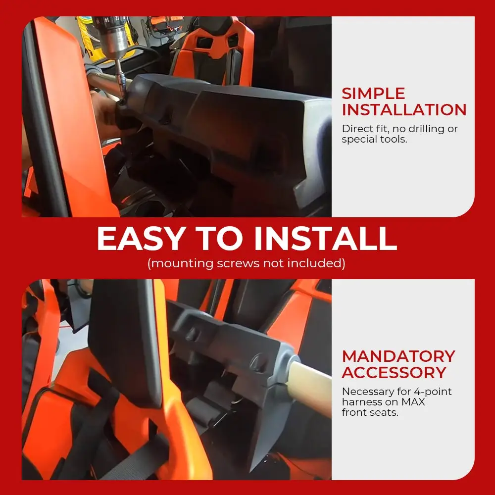 For Can-Am Maverick MAX Turbo RS International 2024-2026 Seat Belt Protector For Driver Retractable 4-Point Harness Accessories