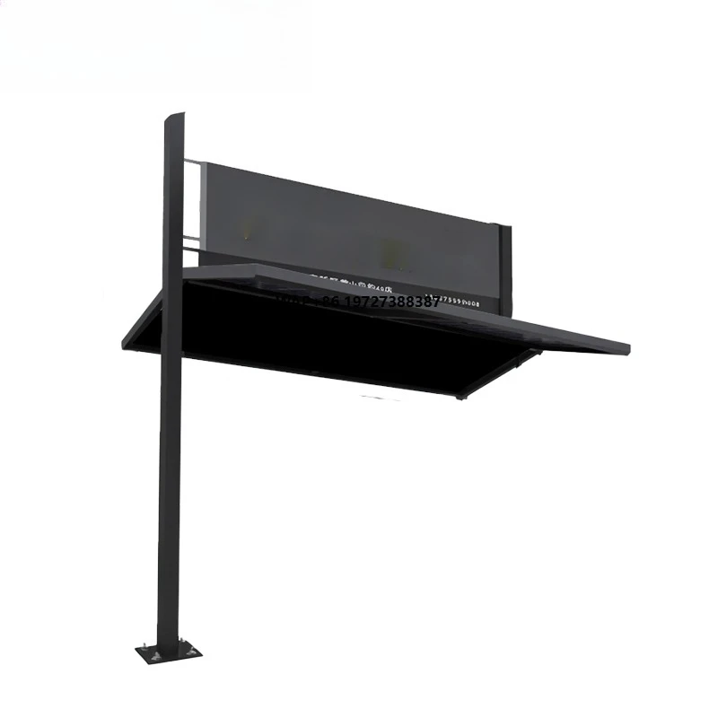 KINGSOL Solar Power Bus Shelter Stop Station with LED Display Advertising Billboard
