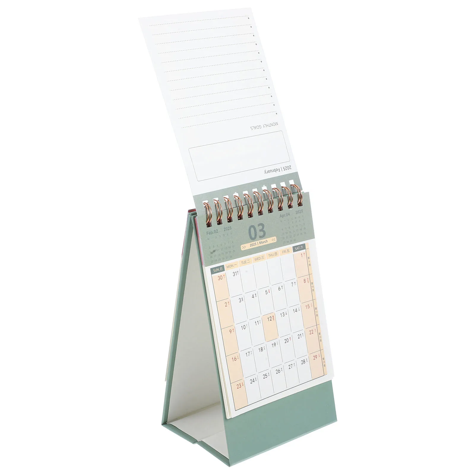 

Small Desktop Calendar Chic Standing Desk Calendar for Daily Use Office Home Month Date Display Portable Decoration
