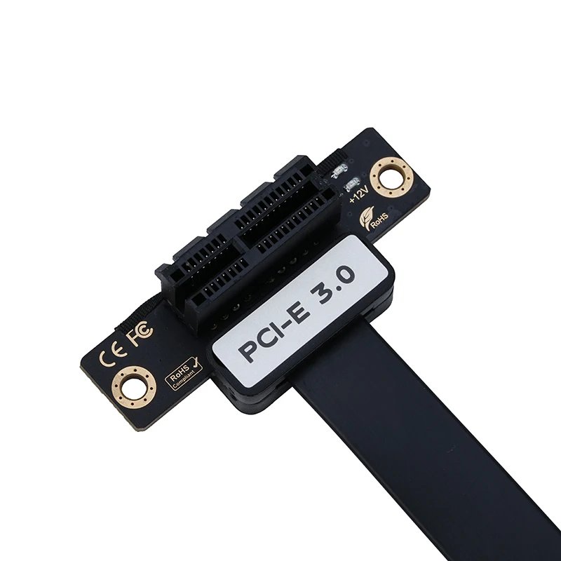 PCIE3.0 1X To X1 케이블 20CM 듀얼 PCIE 1X 연장 케이블 PCI 익스프레스 1X 고속 연장기 8Gbps PCIE USB/SATA/네트워크 카드용