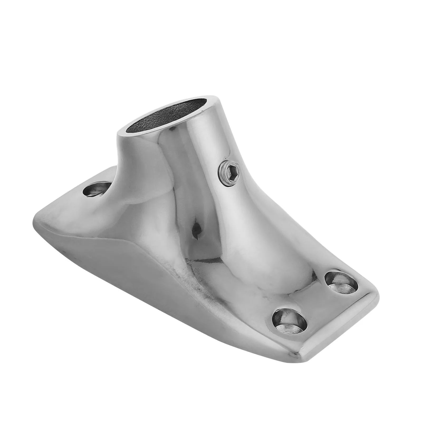 

Mirror Polished Stainless Steel Flagpole Base Bracket Mount Heavy Duty for Yacht Boat Marine Flag Holder Flagpole Bracket Mount