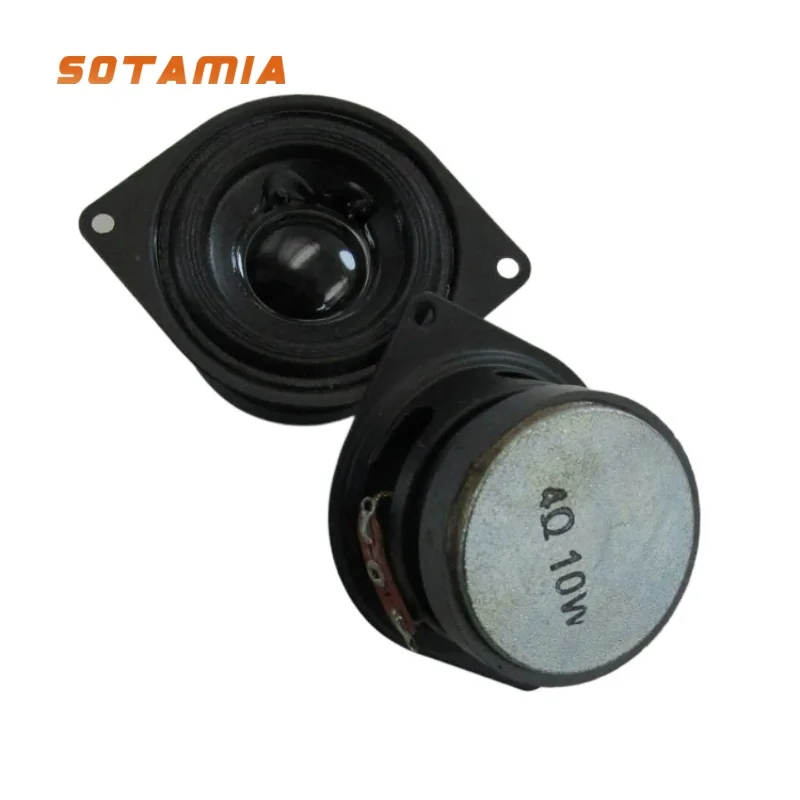 SOTAMIA 2 uds 1,5 pulgadas Mini Tweeter altavoz de Audio 4 Ohm 10W agudos altavoz de rango completo sonido de música altavoz HIFI para cine en casa