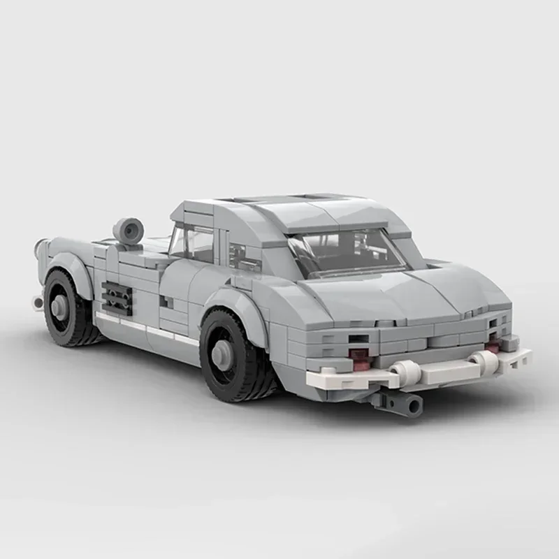 Modèle de voiture de sport de ville pour enfants, briques de construction MOC, champion de vitesse, technologie modulaire 300SL, assemblage de vacances, jouets imbibés, cadeaux