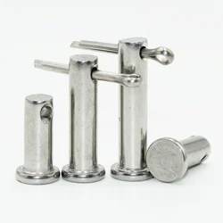 A2 304 Stainless Steel With Hole Pin Shaft Cotter Pin Set M3 M4 M5 M6 M8 M10 Flat Head Cylindrical Pin Plug Pin Positioning Pin