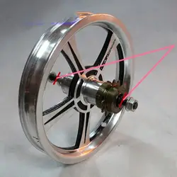 Aluminum Alloy Bicycle Rear Wheel Set One electric Wheel 14 Inch  Disc brake Aluminum alloy wheels road bike  V brake