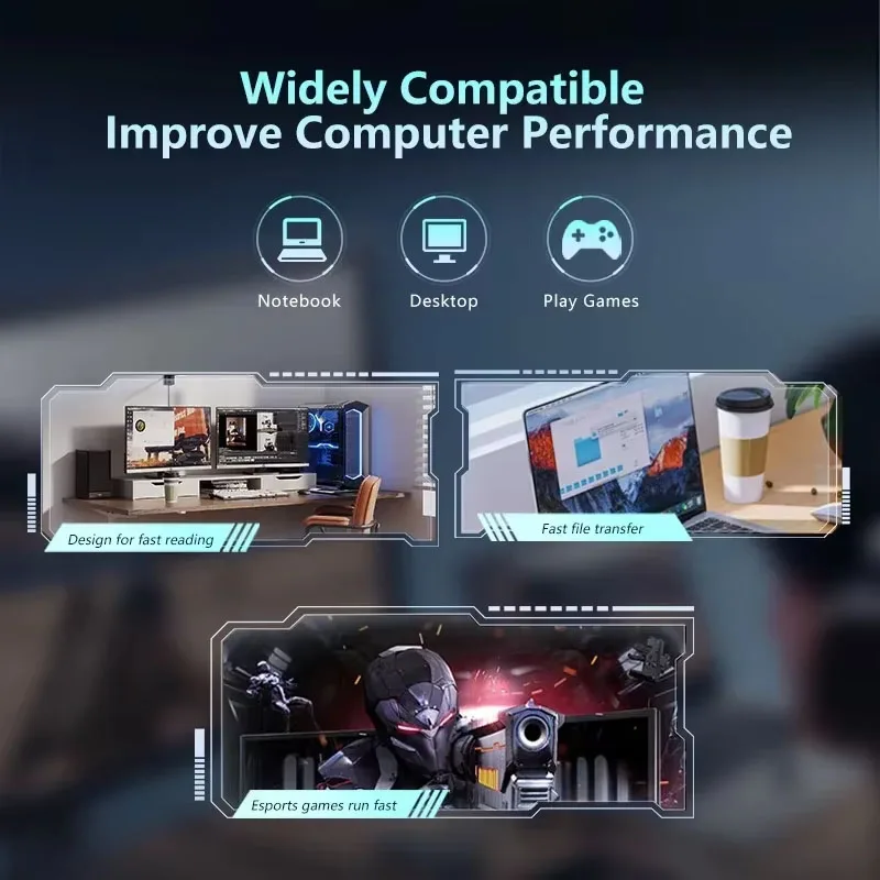 Unidad de disco duro GUDGA SATA III SSD de 2,5 pulgadas, discos duros sólidos internos de 960GB para ordenador portátil y de escritorio