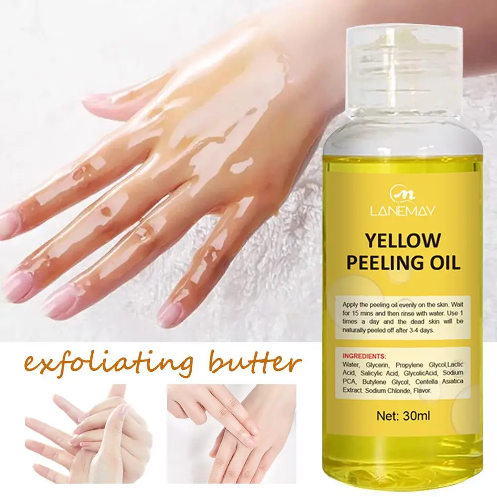 

Body Care Exfoliating Yellow Peeling Oil 100% Organic Cosmetics Korean Fast Bleaching Knuckles Whitening Skin Serum Dark Da J4Q4