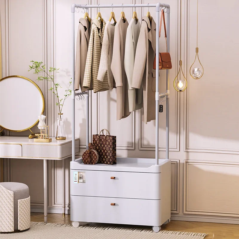 Hanger floor to ceiling household simple bedroom hanging bag hanger clothes rack corner multi-functional hanger storage cabinet