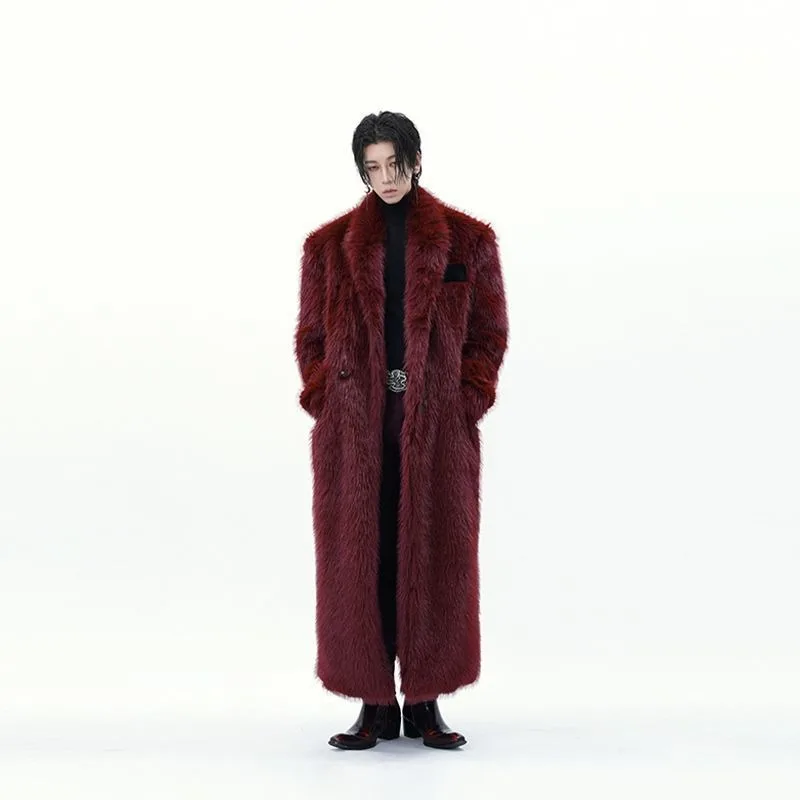 

Unique and Niche Fashion Brand 2025 New Toka Fur Plush Coat Winter Thick and Warm Men's Faux Fur Parka Winter