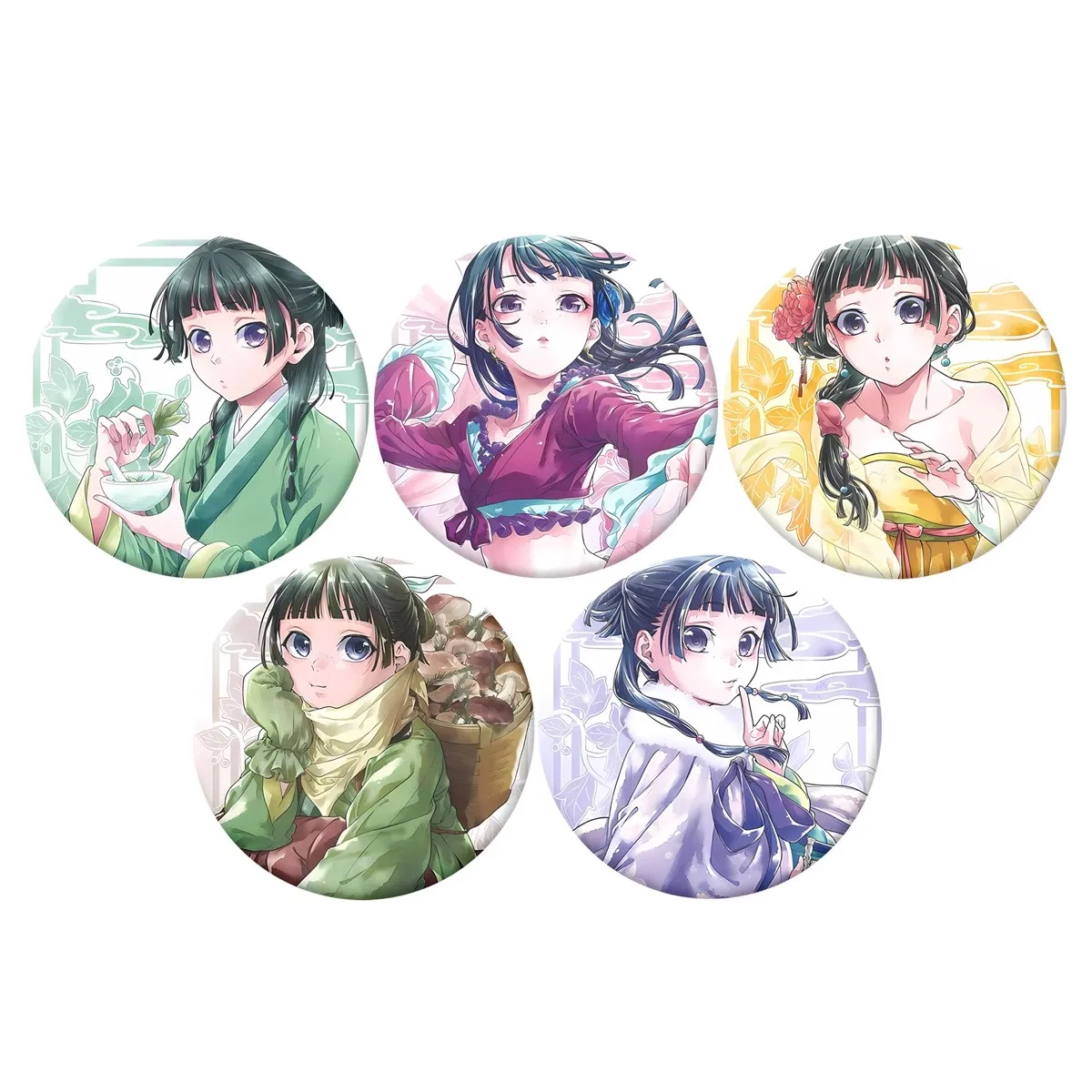 

58mm Anime The Apothecary Diaries Maomao Apothecary Diaries Cosplay COSTUME Badge Pin SPTE Tinplate Brooch Prop Xmas Gilf