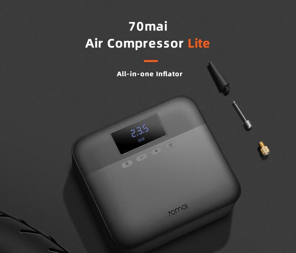 

70mai Car Air Compressor Lite 70mai Protable Electric Car Air Pump Mini compressor Tire Inflator Auto Tyre Pumb 12V Data