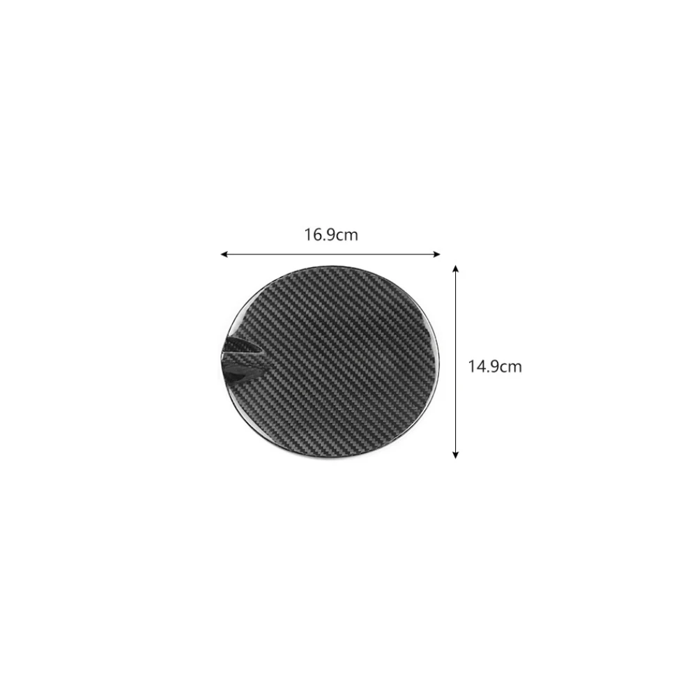 100% Real Carbon Fiber For Fiat 500 Abarth 2012-2019 Car Fuel Tank Conversion Car Exterior Gas Oil Fuel Tank Cap Cover Trim