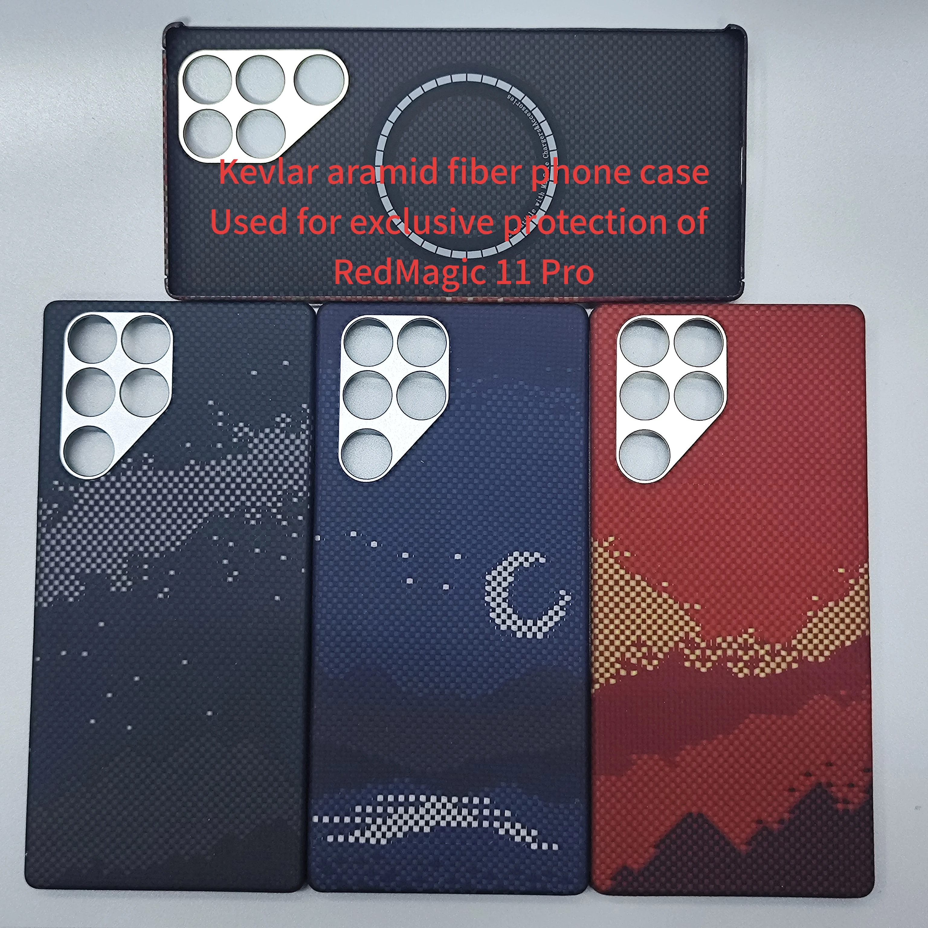 

Подходит для чехла для телефона Red Magic 11PRO/11PRO+Kevlar, ультратонкий твердый корпус из арамидного волокна с защитой от падения
