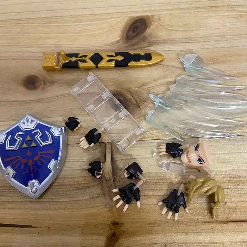 피그마 153 젤다 피규어 링크 브레스 오브 더 와일드 디럭스 에디션 스카이워드 링크 액션 피규어 레전드 게임 애니메이션 장난감 16cm