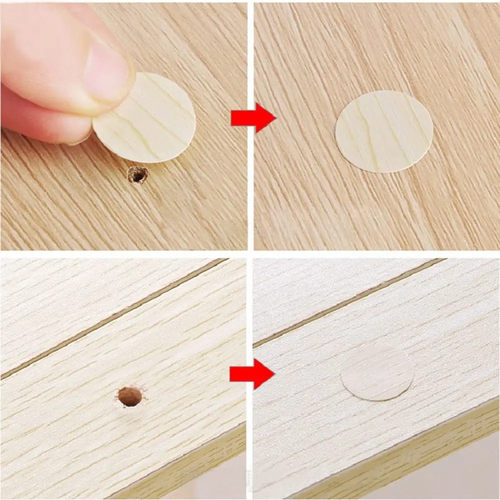 96Pcs/sheet Practical Hardware Furniture Exterior Screws Decor Decorative Films Nuts Covers Protective Cap
