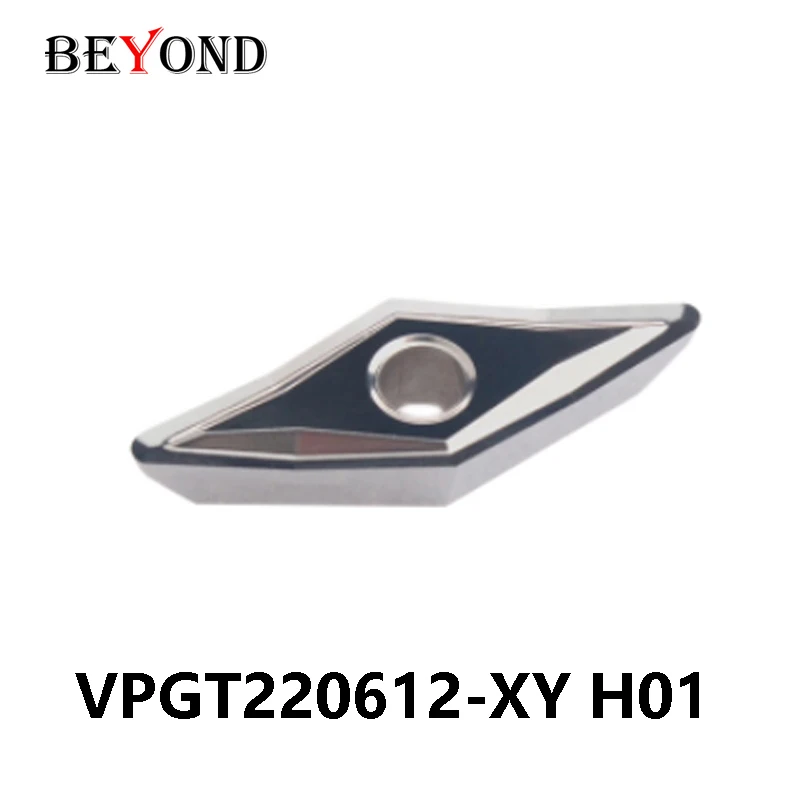 

BEYOND VPGT220612-XY H01 Carbide Inserts VPGT 220612 Processing Aluminum Copper 22mm Turning Tools Lathe Cutter CNC VPGT2206