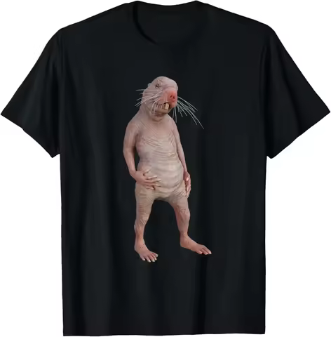 I Really Like Naked Moles Okay? Funny Naked Mole Rat T-shirt Short Sleeve Crew Neck Funny Funny Evil Clothing Aesthetic Clothes