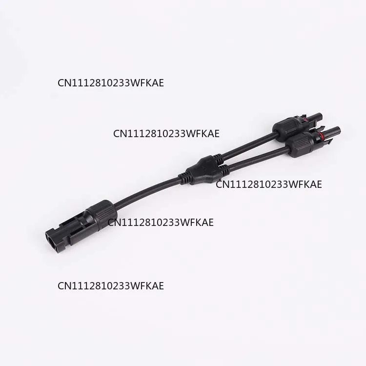 Photovoltaic connector Y-type tee MC4 compatible, waterproof and flame retardant photovoltaic cable one out two Y3 1000V 30A