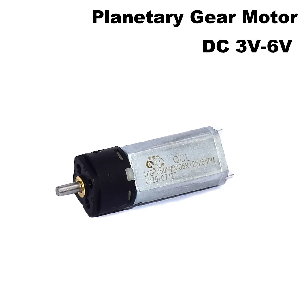 DC 3V5V 6V 65rpm Slow Speed High Torque 050 Gear Motor Micro 16mm Planetary Gearbox Gear Motor DIY Toy Robot