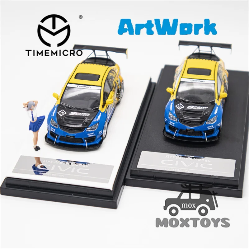 

Time Micro x Artwork 1:64 Civic FD2 Track Edition Spoon limited499 Diecast Model Car