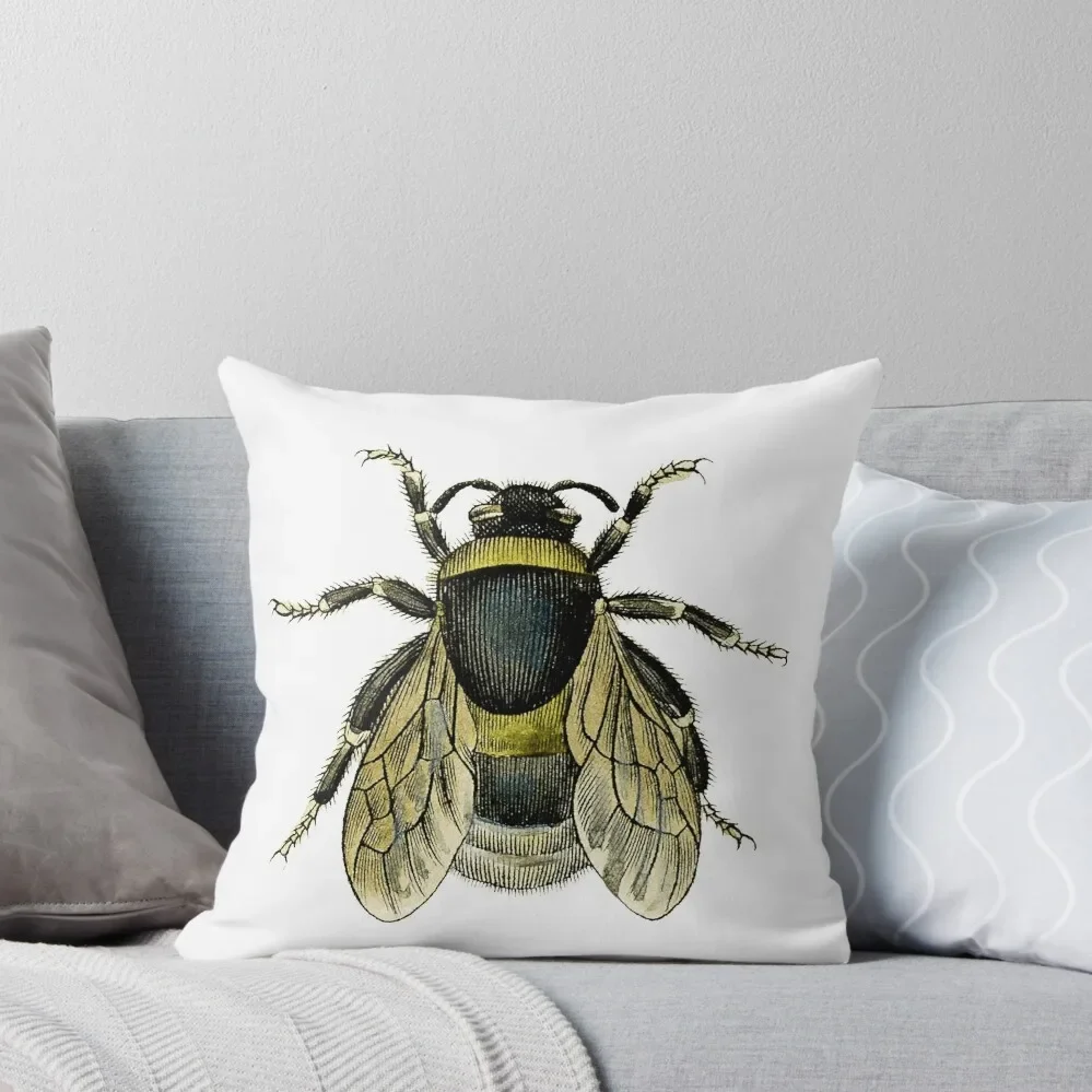 

antique typographic vintage honey bee Throw Pillow Christmas Cushion For Home Pillowcases Bed Cushions pillow