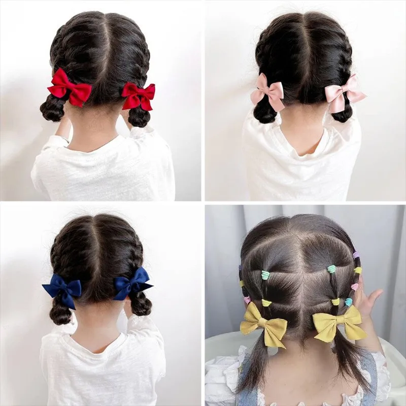 Cute Kids Bownot Hair Clips Hair Scrunchies Butterfly Hair Claws Clips Women Girls Headband Fashion Hair Accessories