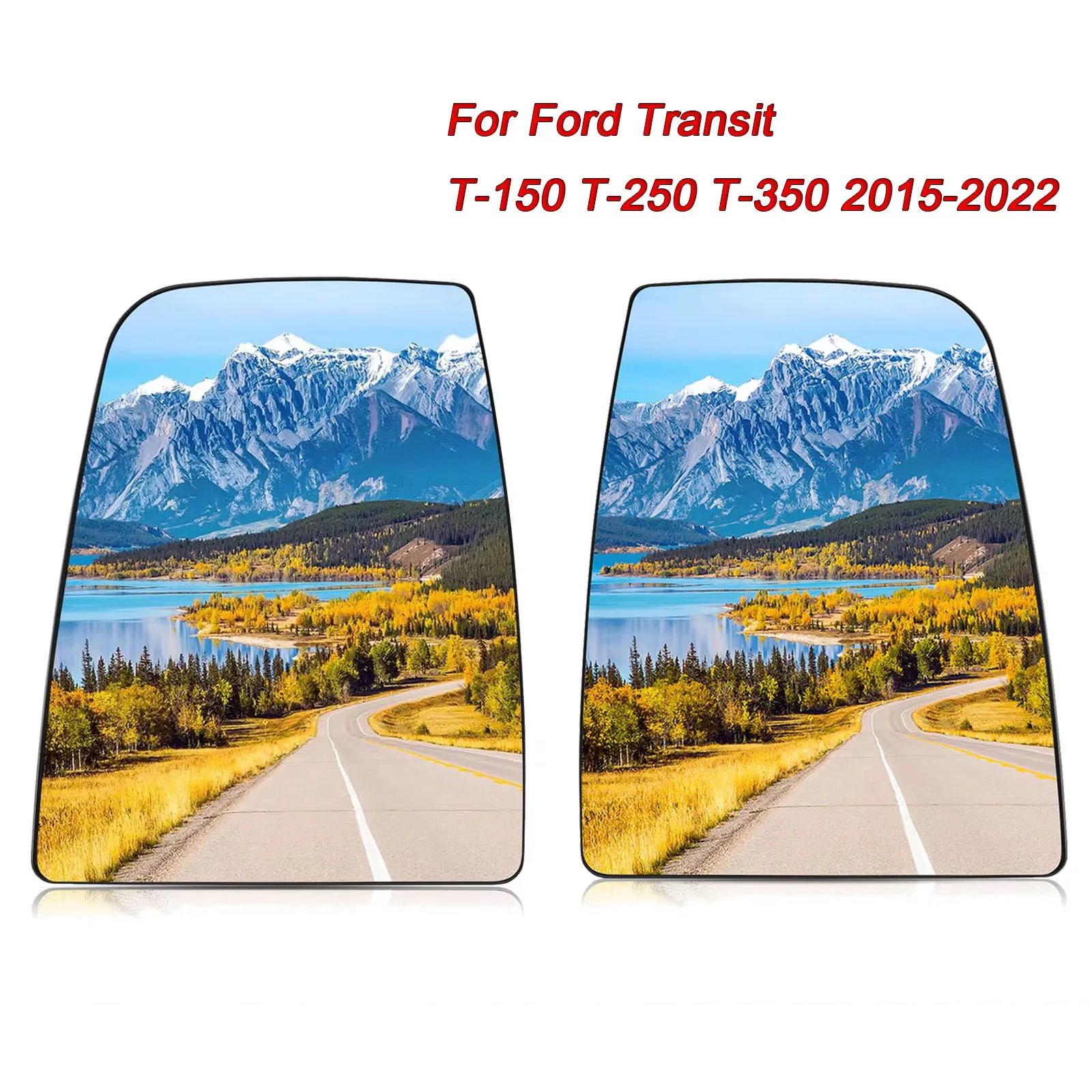 BDFHYK Rearview Mirror Heated Glass Left Right Side For Ford Transit T150 T250 T350 2015-2022 CK4Z17K707D CK4Z17K707B
