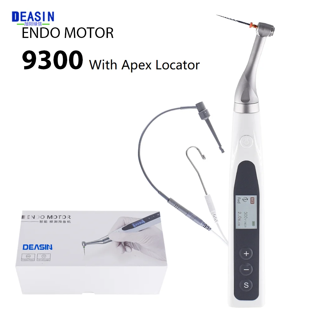 Deasin Dental 2 IN 1 Wireless Endomotor With Built-in Apex Locator Endodontic Motor With 16:1 Contra Angle Dentistry Equipment