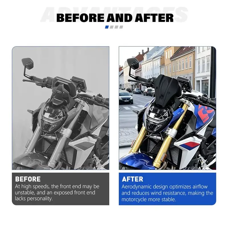 Leading-Mini Windshield Windscreen Fairing Wind Deflector Sport Fly Screen Motorcycle Accessories For BMW F 900 R F900 R 2025