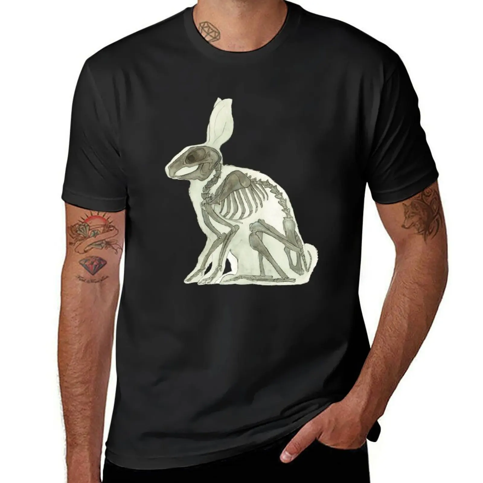 Rabbit Skeleton: Easter Gift Bunny Anatomy T-Shirt Aesthetic clothing cute clothes aesthetic clothes workout shirts for men