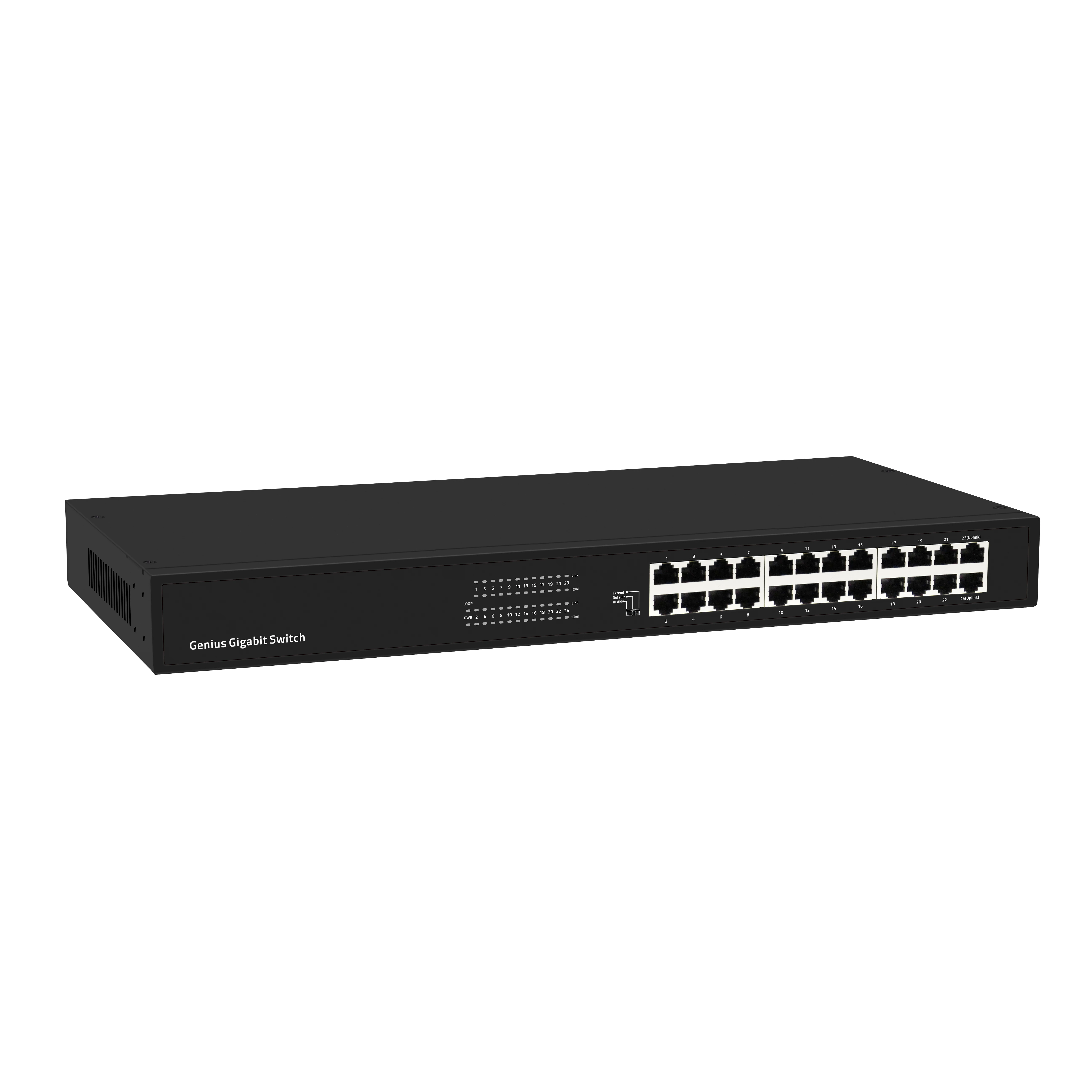 Factory Price Gigabit Ethernet Switch 24 Port 10/100/1000Mbps RJ45 Rack Mount Network Switch