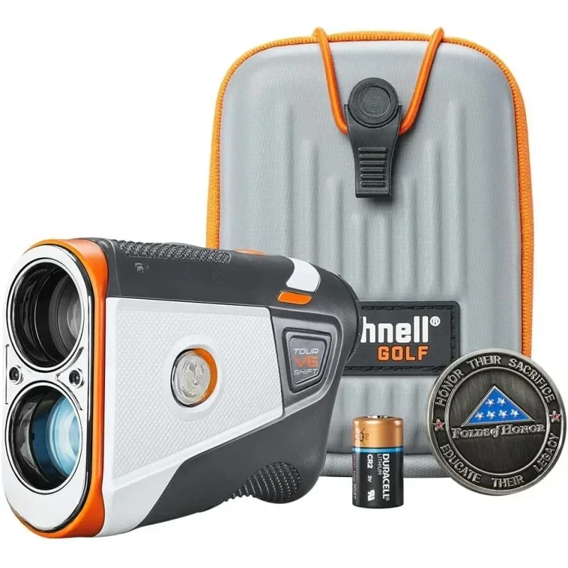 Golf Tour V6 Shift Laser Rangefinder - Slope Compensation, Tour-Approved Performance,