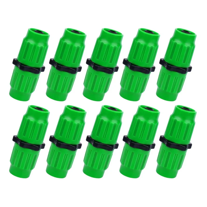 Expandable Garden Hose Repair Kit,10PC Dual-Channel Hose Female Male Connectors Pockets Hose for 3/4In 5/8In Garden Hose