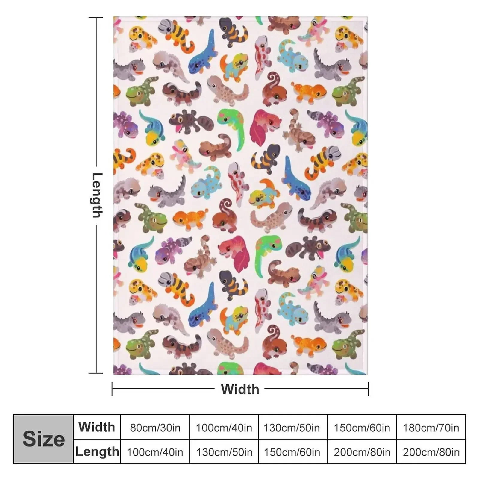 Gecko - bright Throw Blanket Extra Large Throw Stuffeds Blankets