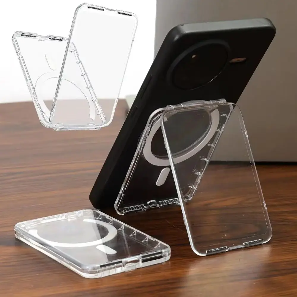 Phone Pocket Magnetic Card Holder Multi-card Support 2 Card Phone Wallet Stick Magnetic Design Mobile Phone Card Bag