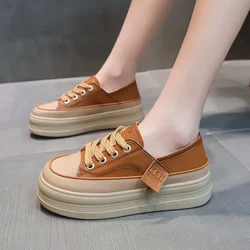 Sneakers Women Trends 2024 Sneakers Flats Platform Walking Shoes Brand Designer Lace Up Casual Sport Running Travel Mujer Shoes