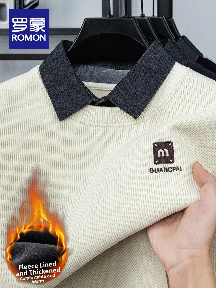 

Lormen Мужская повседневная толстовка с капюшоном на подкладке Fce Thermal irt Thiened, вязаная длинная толстовка Sve Busin, повседневная одежда из полиэфирного волокна