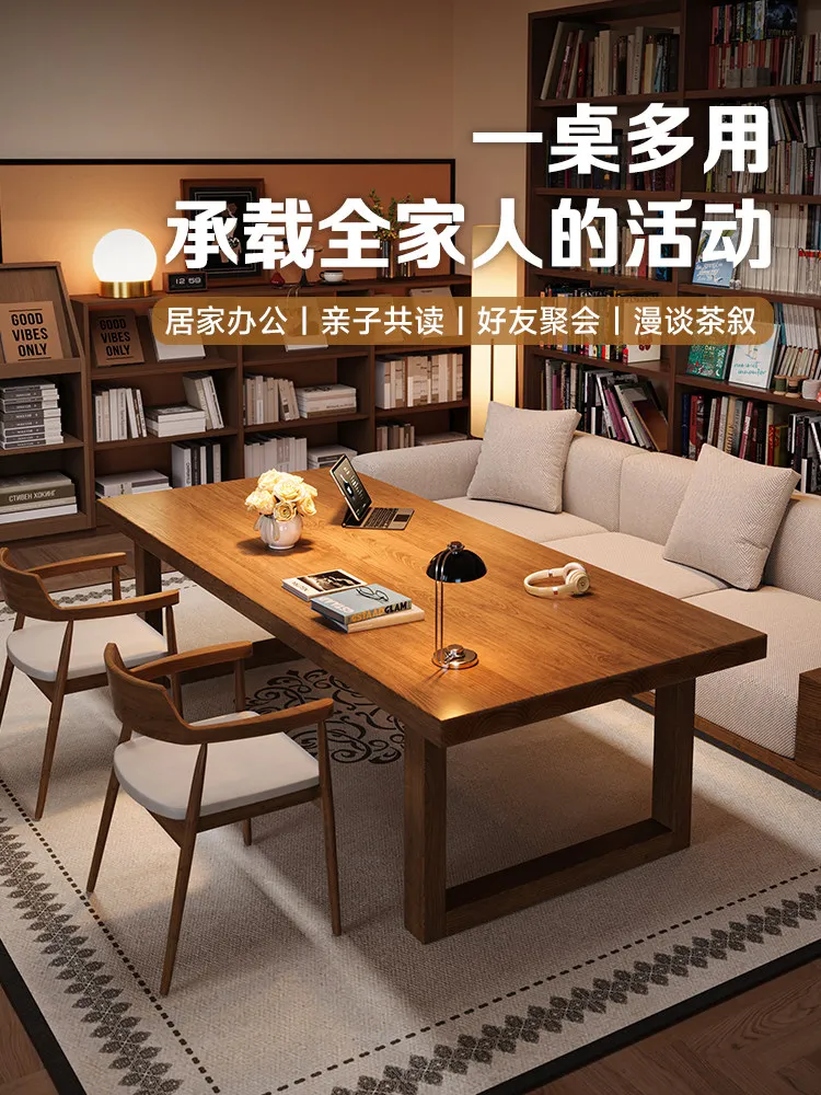 All solid wood living room large long desk large board desk workbench