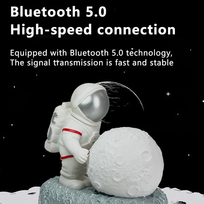 Uthai-女性の宇宙飛行士のスピーカー,Bluetooth付きのポータブルスピーカー,モダンな誕生日プレゼントに最適