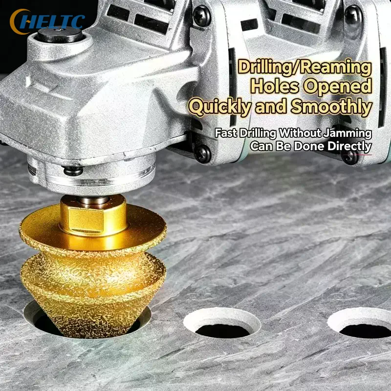 4 In 1 Diamond Chamfering Drill Bit Sharp Abrasive Surface Multipurpose Perfect For Tile Stone Drilling Grinding Work