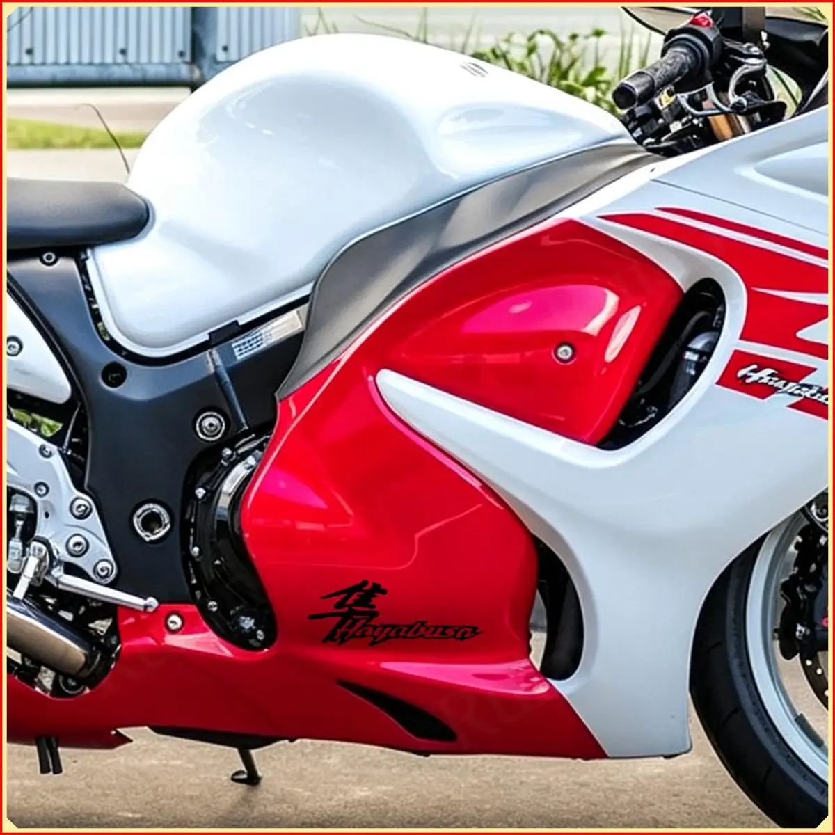 For Suzuki Hayabusa Japanese Font Body Stickers Waterproof Sunproof 5 Colors Moto Side Fairing Vinyl Decals