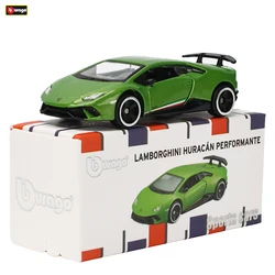 Bburago LAMBORGHINI HURACAN PERFORMANTE Car Model Collection Kids Xmas Gift Toys for Boys Ferrari  Benz Volkswagen