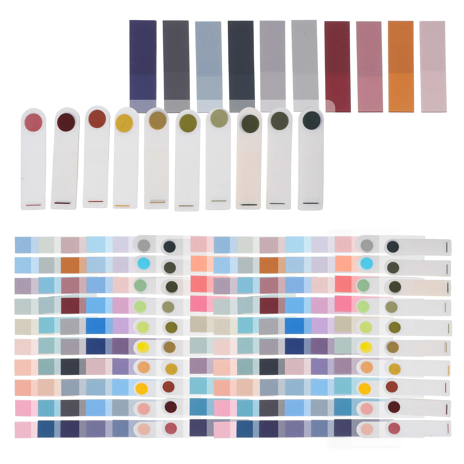 

1 Set Self-Adhesive Tabs Lightweight Portable Highlight Markers For Reading Learning Accessories Colored Index Page